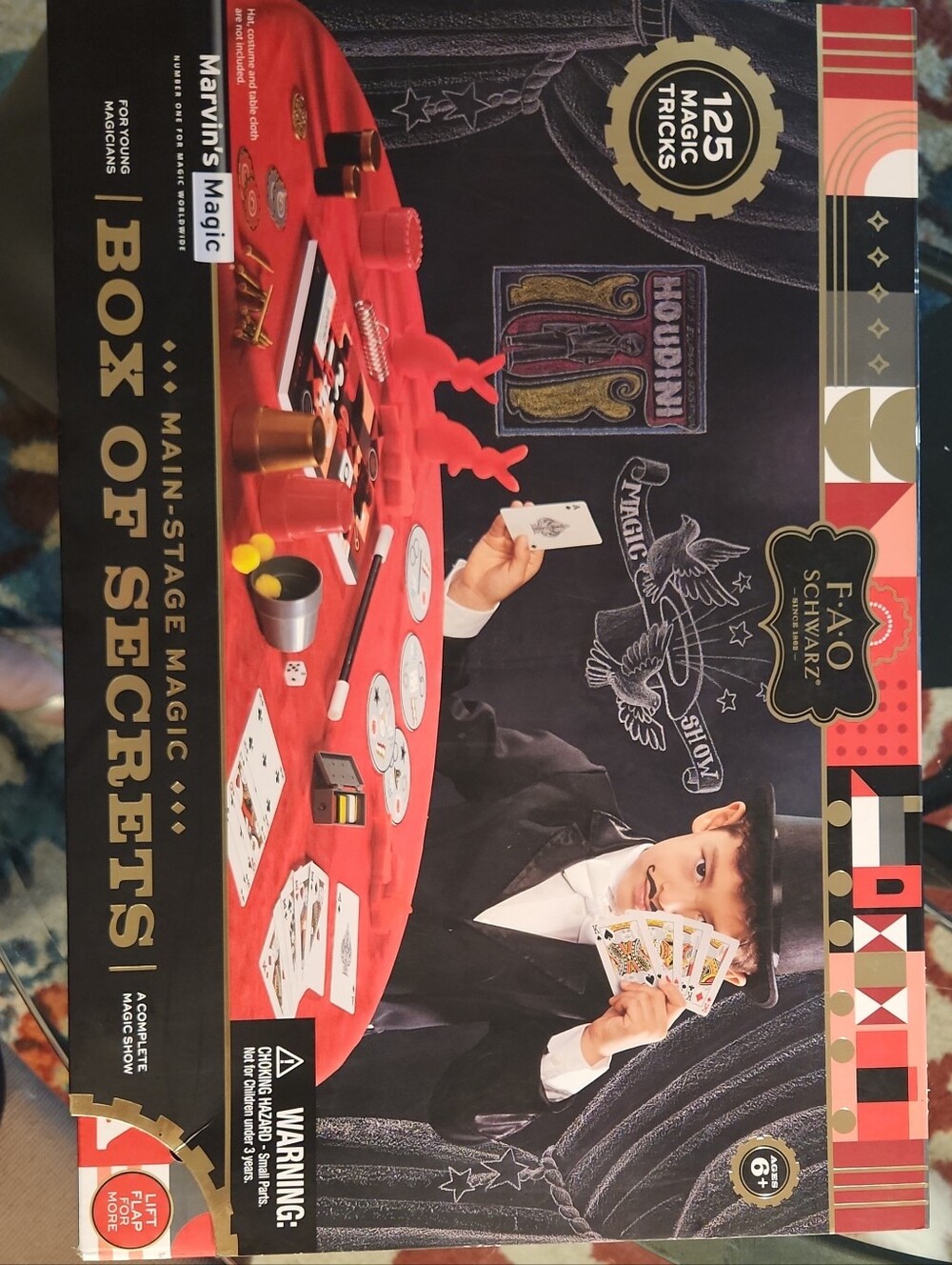 FAO Schwarz Red and Black Main-Stage Magic Set